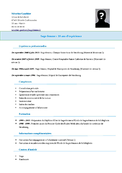 CV sage-femme pdf