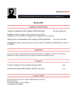 CV Brancardier pdf