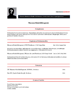 CV Masseur-Kin&eacute;sith&eacute;rapeute pdf