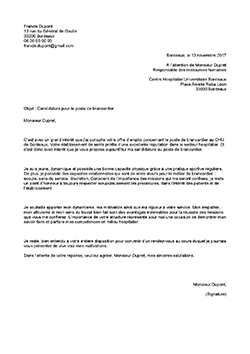Lettre de motivation brancardier doc